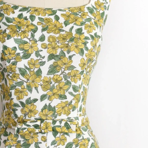 vintage 1960s dress // 60s Liberty of London floral dress - Picture 4 of 6
